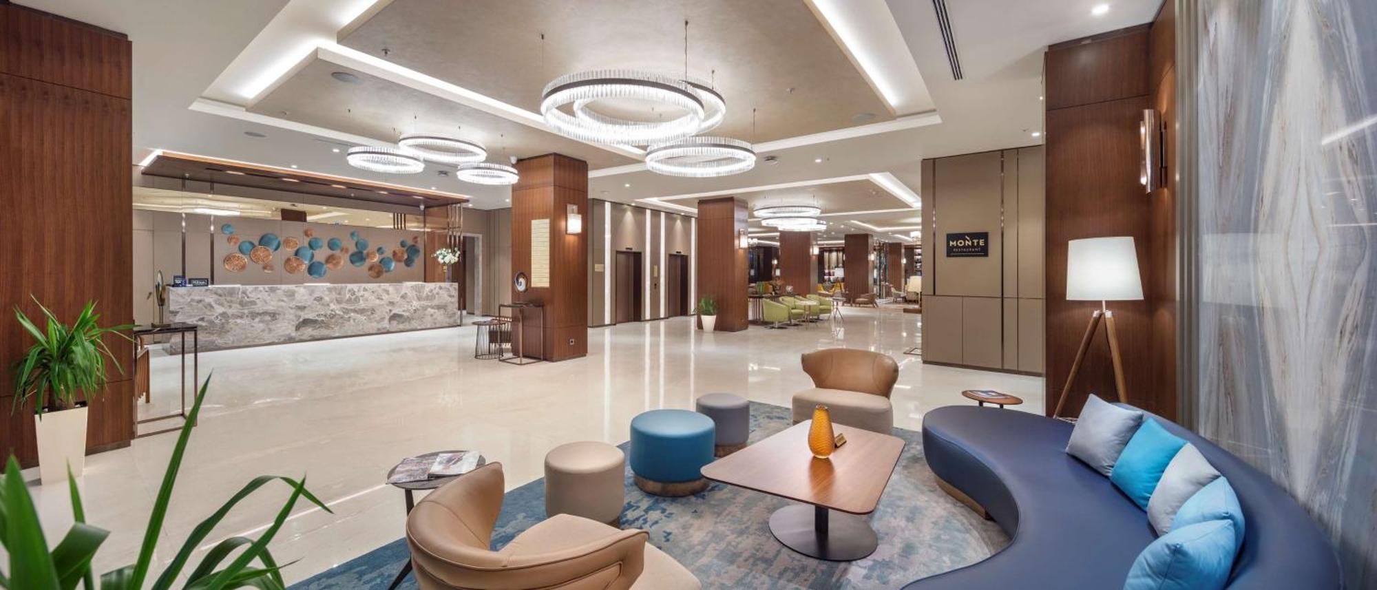 Doubletree By Hilton Skopje Hotel Luaran gambar Lobby