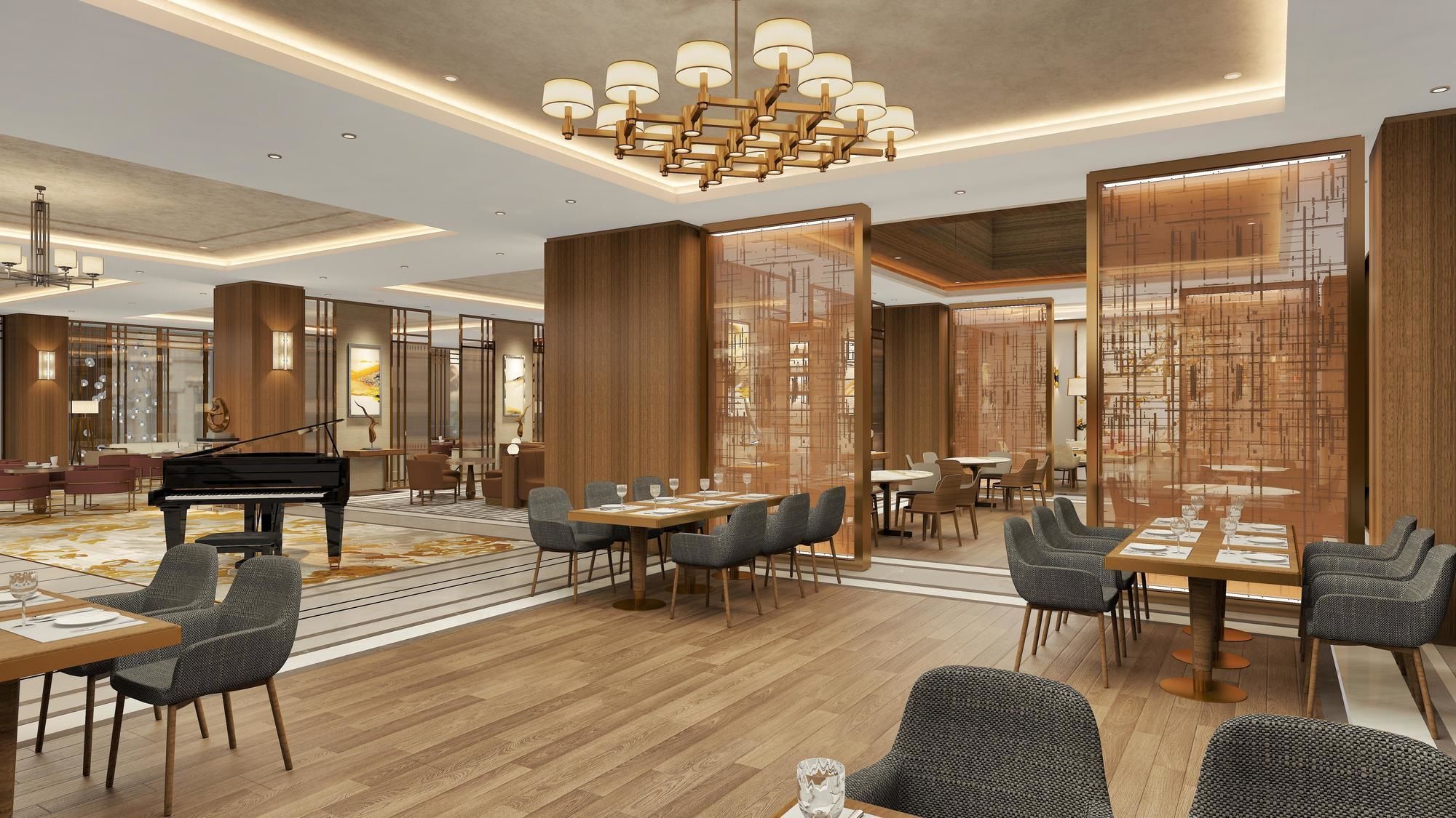 Doubletree By Hilton Skopje Hotel Luaran gambar The restaurant
