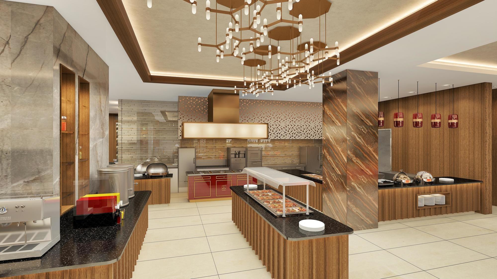 Doubletree By Hilton Skopje Hotel Luaran gambar The interior of the restaurant